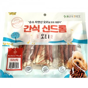 간식신드롬 오리스틱 300g