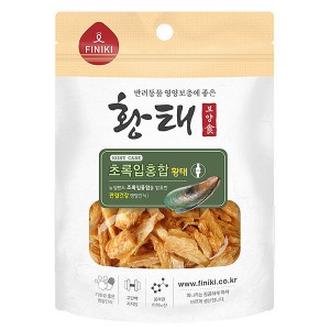 피니키 크리스피 조이트케어 초록입홍합 황태 34g