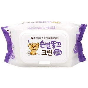 펫크린 물티슈 80매 손발똥꼬크린